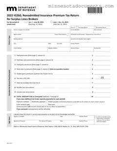 Fill in Your Minnesota Ig260 Form