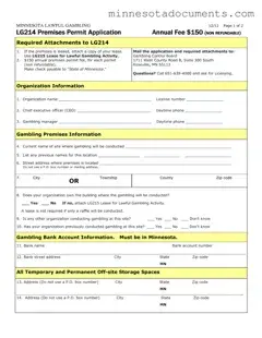 Fill in Your Minnesota Lg214 Form