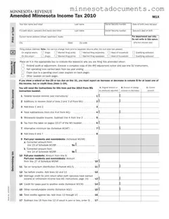 Fill in Your Minnesota M1X Form